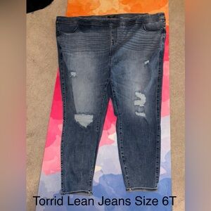 Torrid Distressed Blue Skinny Jeans